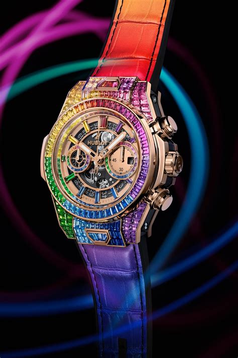 hublot big bang unico baguette|Hublot: Die Big Bang Unico Full Baguette King Gold Rainbow .